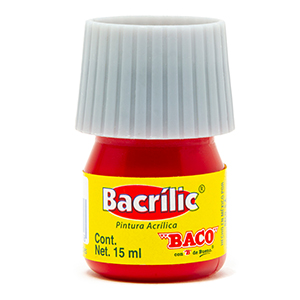 Pintura Acrílica, Bacrilic 354-A Rojo 15 ML