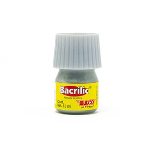 Pintura Acrílica, Bacrilic 370 Plata 15 ML