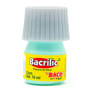 Pintura Acrílica, Bacrilic 385 Verde Pastel 15 ML