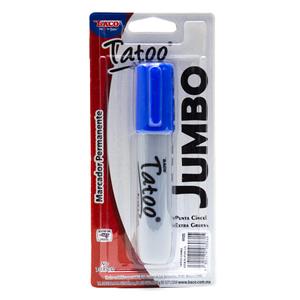 Marcador Permanente Tatoo Jumbo Azul