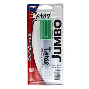 Marcador Permanente Tatoo Jumbo Verde