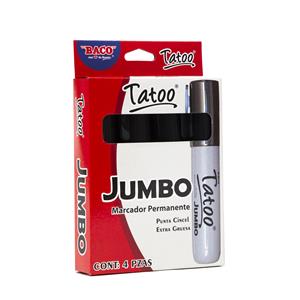 Marcador Permanente Tatoo Jumbo Negro