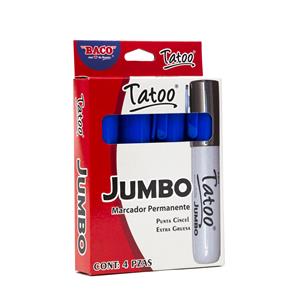 Marcador Permanente Tatoo Jumbo Azul