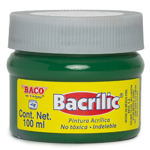 Pintura Acrílica, Bacrilic 363 Verde Esmeralda 100 ML