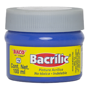 Pintura Acrílica, Bacrilic 365-A Azul Cobalto 100 ML