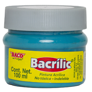 Pintura Acrílica, Bacrilic 367 Azul Celeste 100 ML