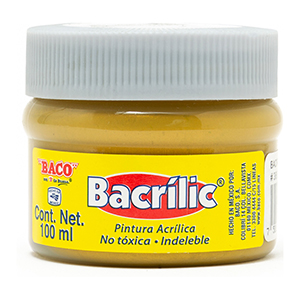 Pintura Acrílica, Bacrilic 368 Oro Rico 100 ML