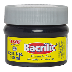 Pintura Acrílica, Bacrilic 373 Negro 100 ML