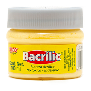 Pintura Acrílica, Bacrilic 375 Crema 100 ML