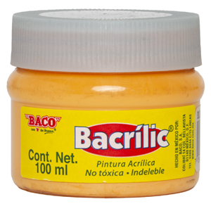 Pintura Acrílica, Bacrilic 381 Durazno Pastel 100 ML