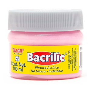 Pintura Acrílica, Bacrilic 382 Rosa Pastel 100 ML