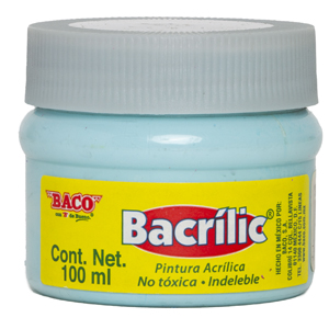 Pintura Acrílica, Bacrilic 384 Azul Pastel 100 ML