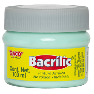 Pintura Acrílica, Bacrilic 385 Verde Pastel 100 ML