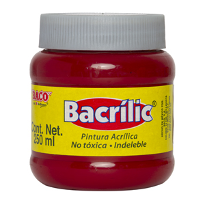 Pintura Acrílica, Bacrilic 358 Geranio 250 ML