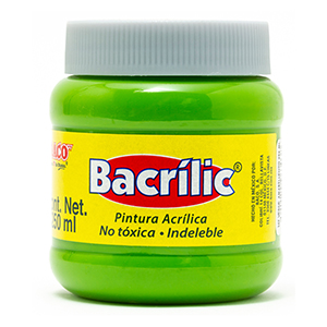 Pintura Acrílica, Bacrilic 362 Verde Amarillento 250 ML