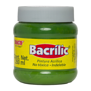 Pintura Acrílica, Bacrilic 364 Verde Olivo 250 ML