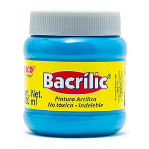 Pintura Acrílica, Bacrilic 367 Azul Celeste 250 ML