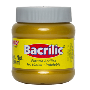 Pintura Acrílica, Bacrilic 368 Oro Rico 250 ML