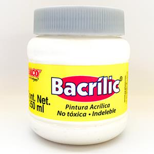 Pintura Acrílica, Bacrilic 372 Blanco 250 ML