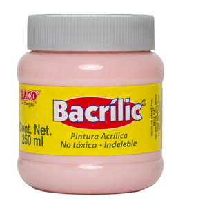 Pintura Acrílica, Bacrilic 382 Rosa Pastel 250 ML