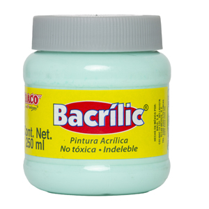 Pintura Acrílica, Bacrilic 385 Verde Pastel 250 ML