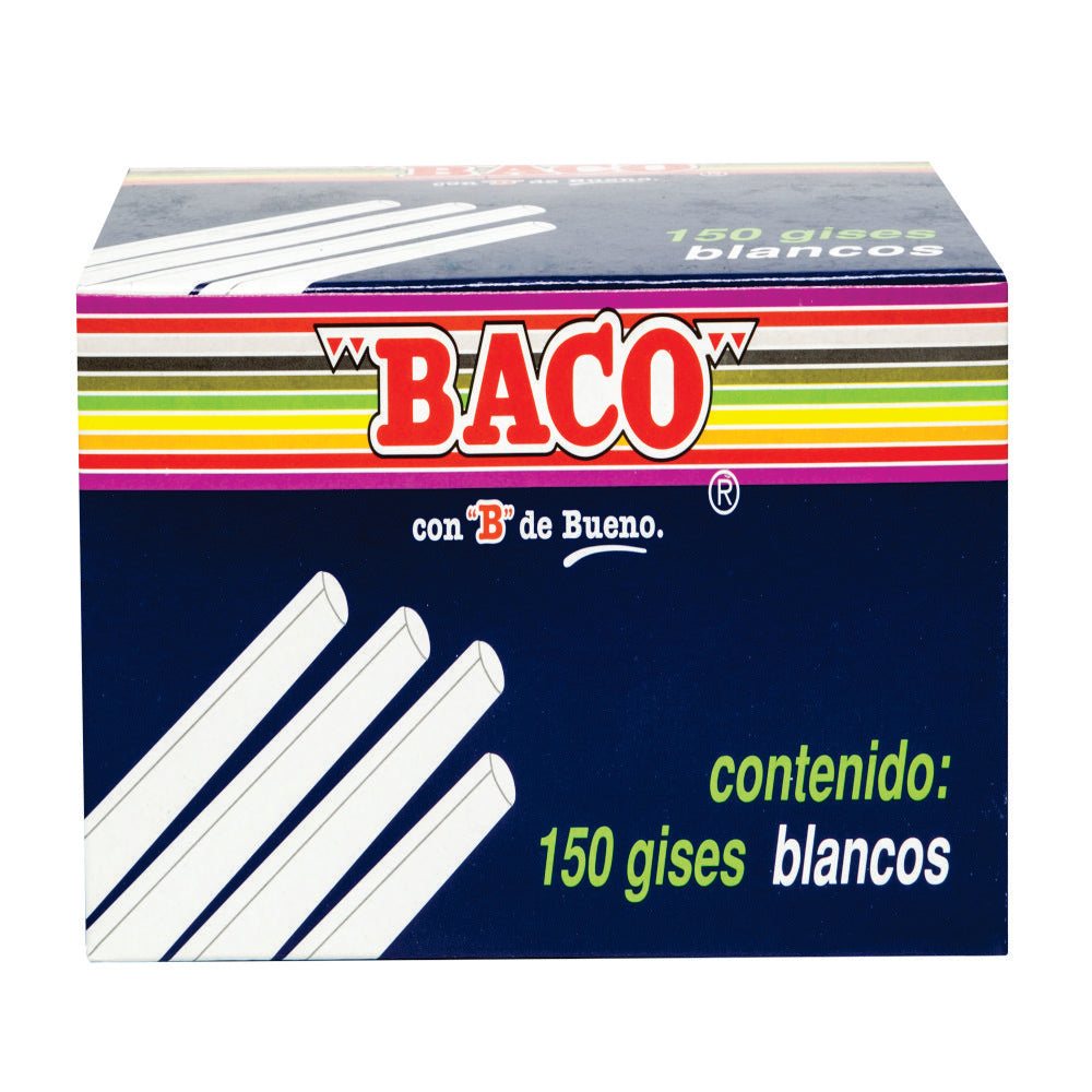 gises blancos baco 150 piezas