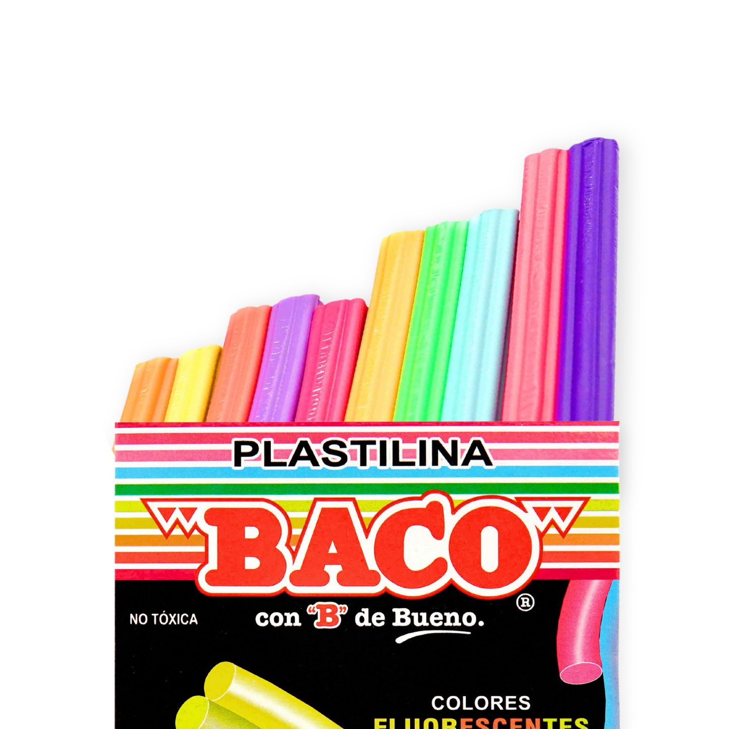 Plastilina Fluorescente | BACO | 100 cajas