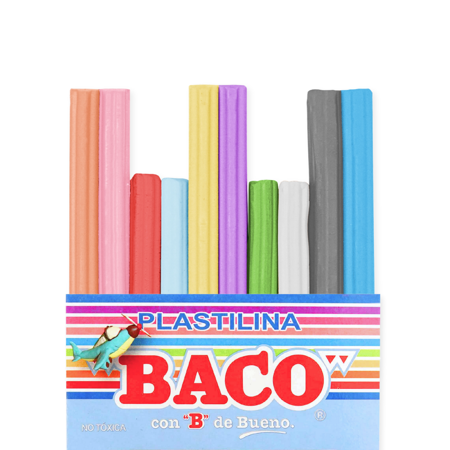 Plastilina Colores Pastel | BACO | 100 cajas