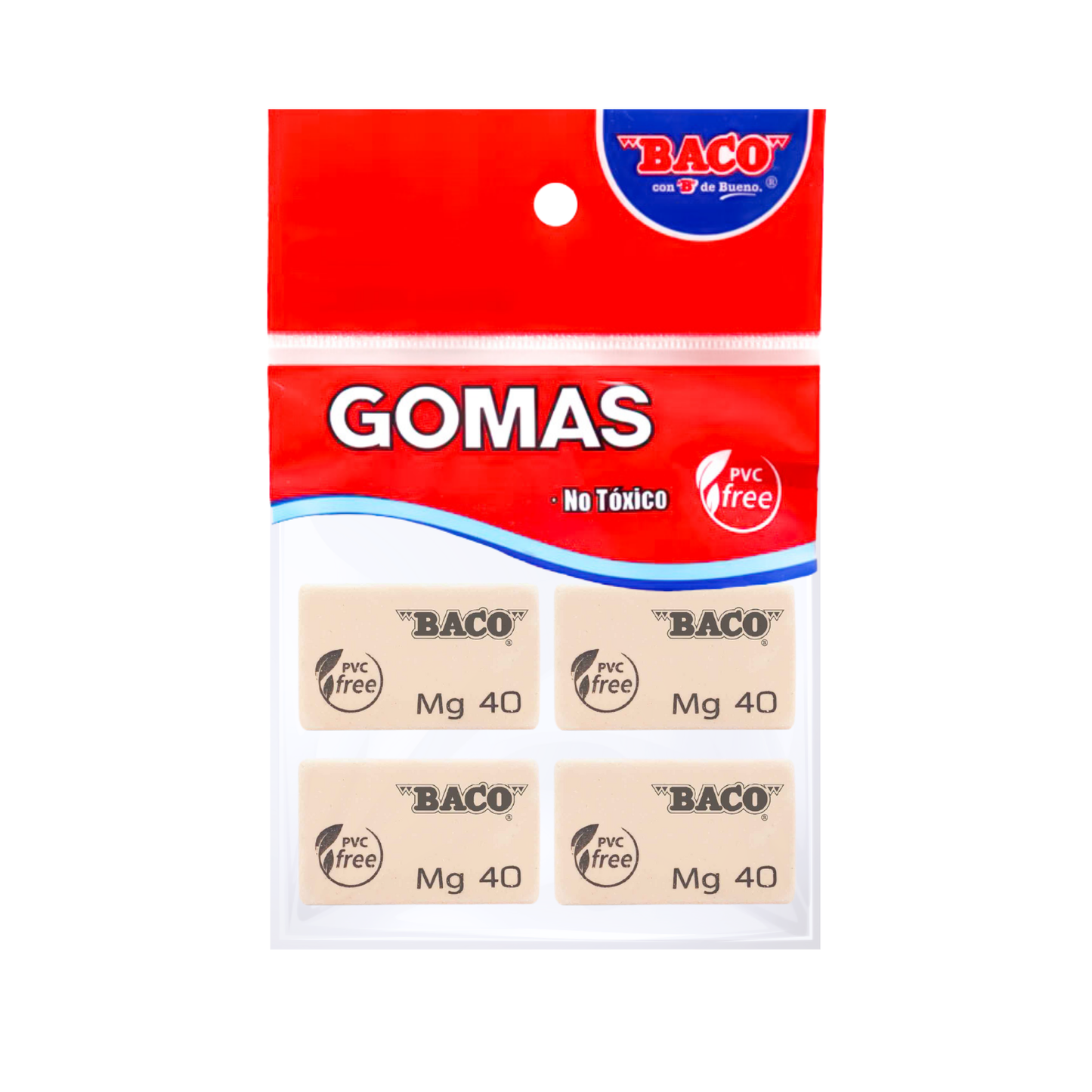 Goma de Migajón | BACO | 50 bolsas | 4 piezas