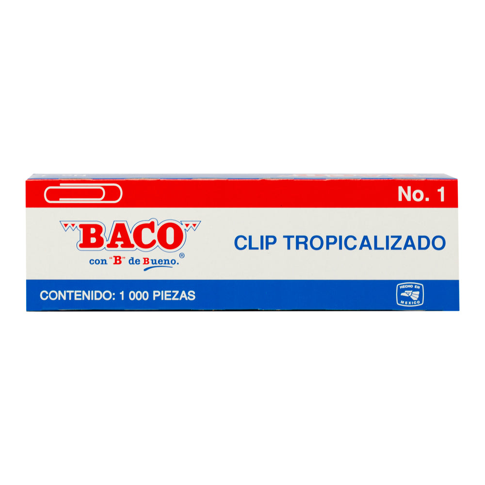 Clip | Tropicalizado - #1 | BACO | 10 cajas c/ 100 piezas c/u