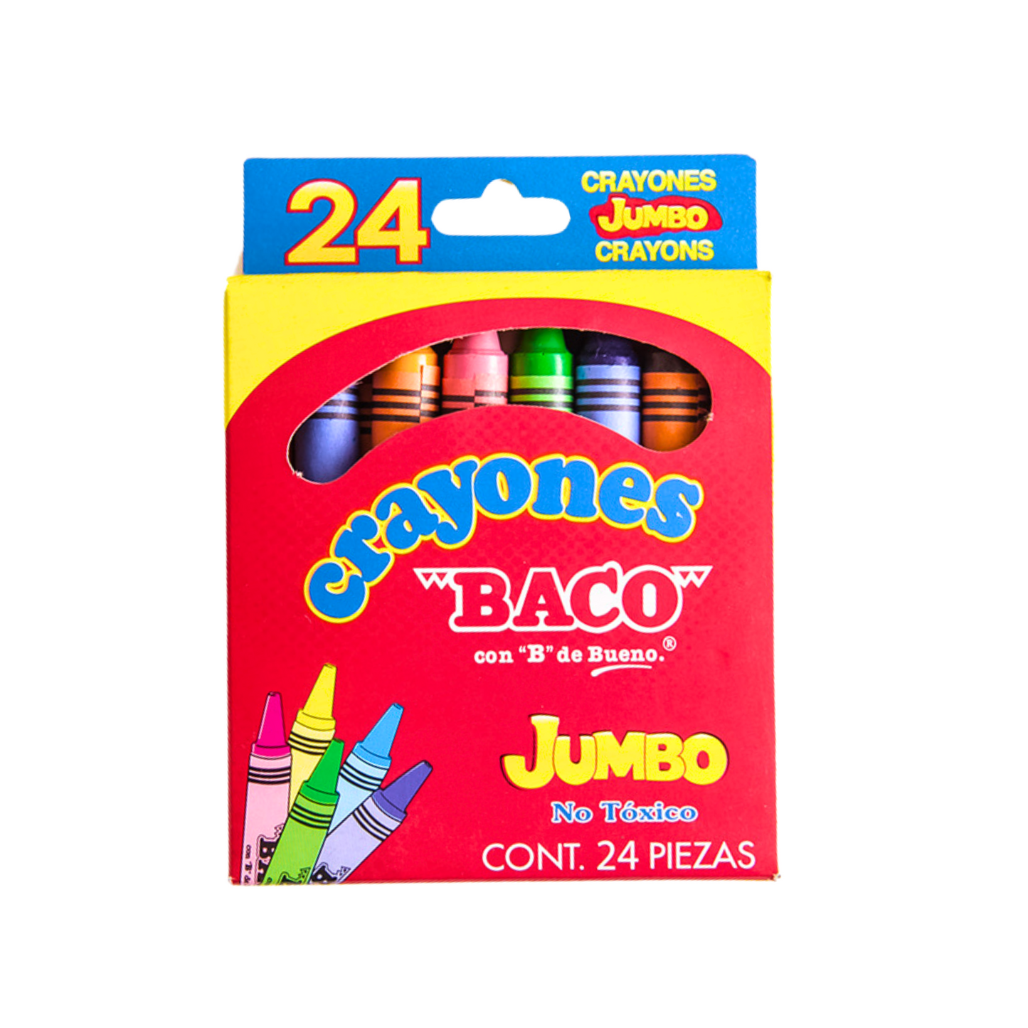 Crayón | Jumbo | BACO | 60 Cajas | 24 Piezas