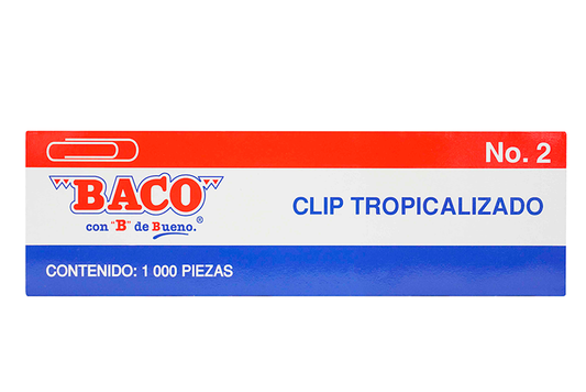 clip tropicalizado de baco 1000 piezas