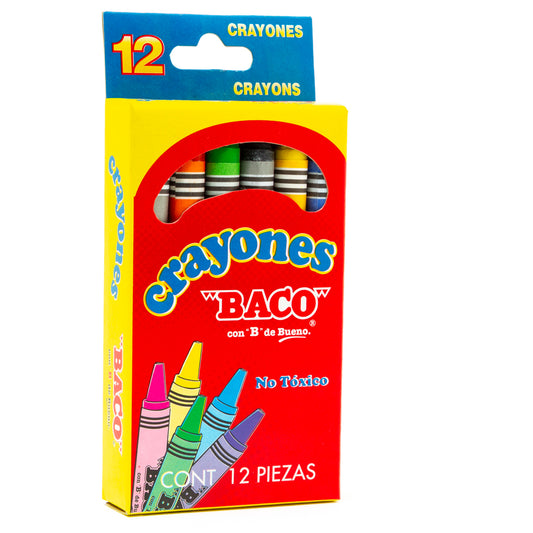 Crayón Estándar BACO 12 piezas