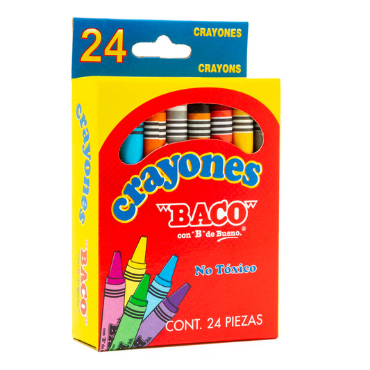 Crayón Estándar BACO 24 Piezas