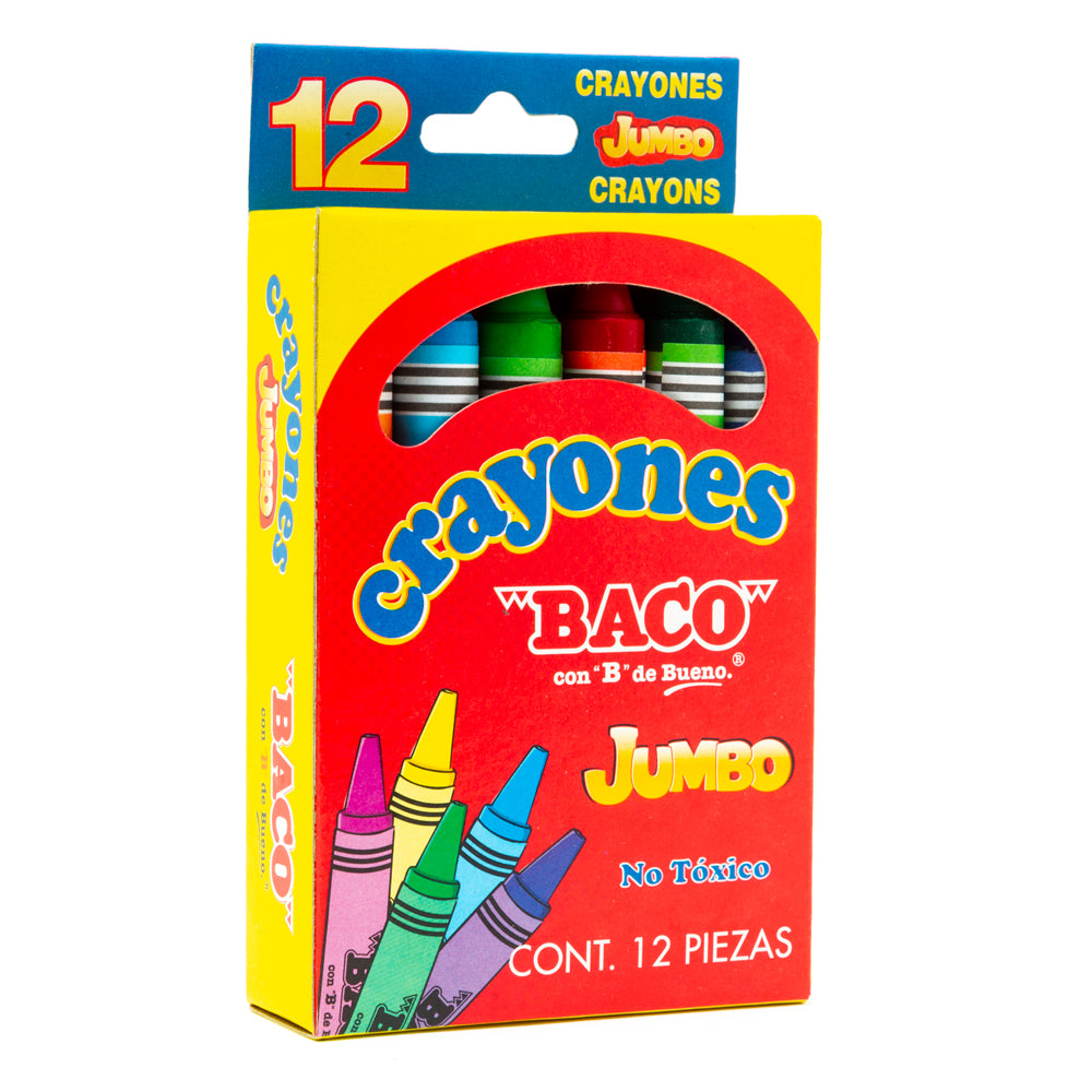 Crayon Jumbo BACO 12Piezas