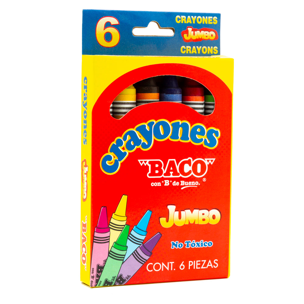 Crayon Jumbo BACO 6Piezas