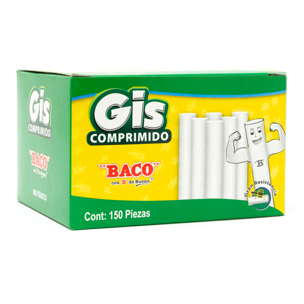 Gis Comprimido Blanco de BACO 150 piezas