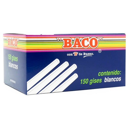 gises blancos baco 150 piezas