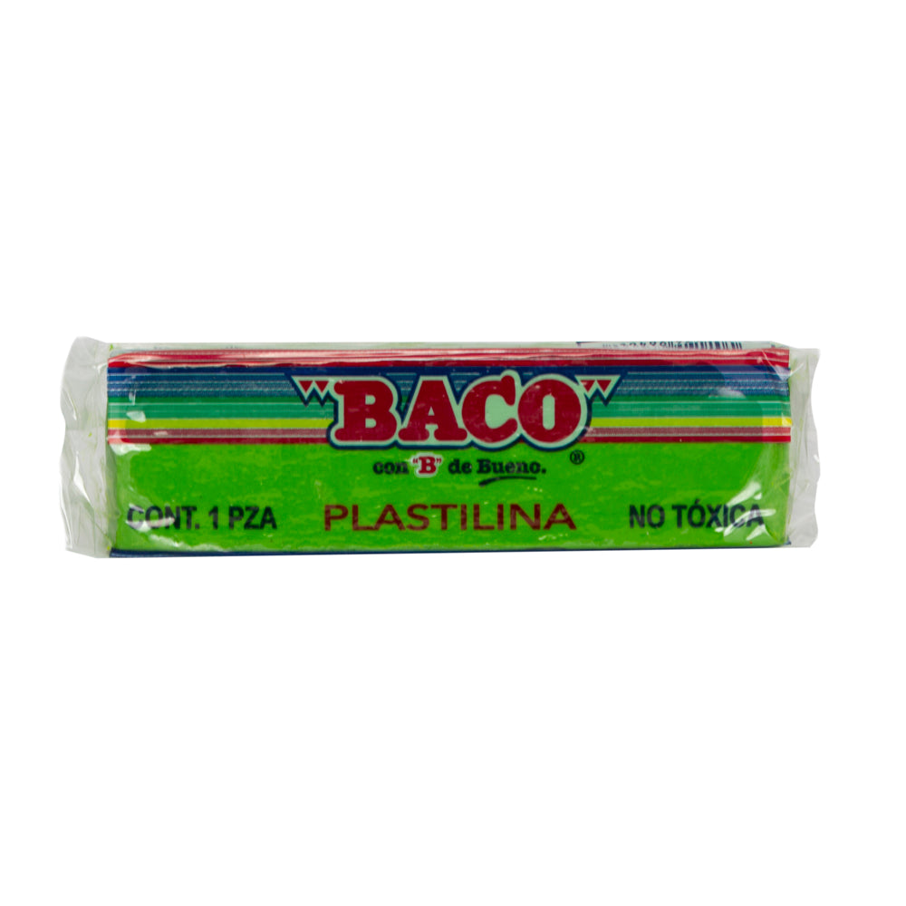 Plastilina Chica B-120 de BACO verde limón