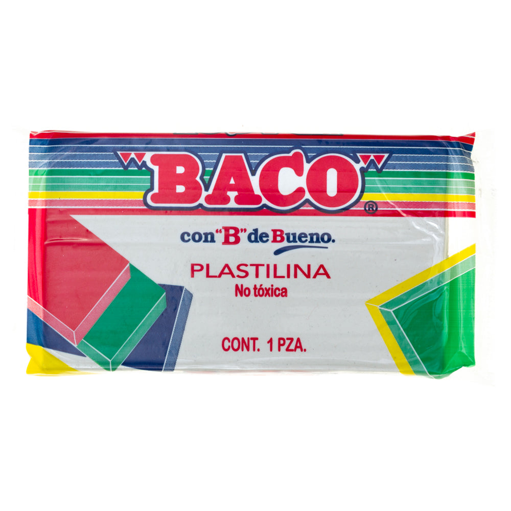 Plastilina Mediana B-140 de BACO blanca