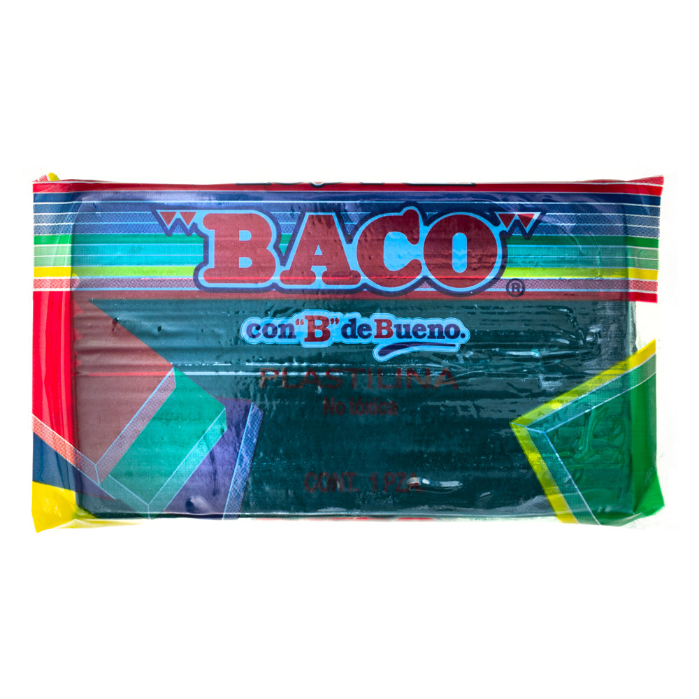 Plastilina Mediana B-140 de BACO verde obscuro